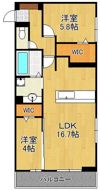 アピアランス中井の間取り画像