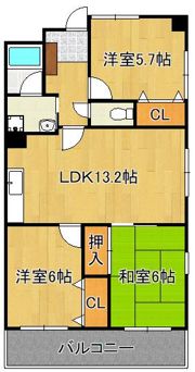 珪州館IIの間取り画像