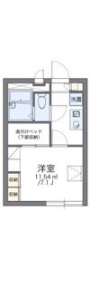 レオパレスルミエールⅠの間取り画像