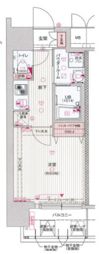 サムティ北梅田VESSELの間取り画像