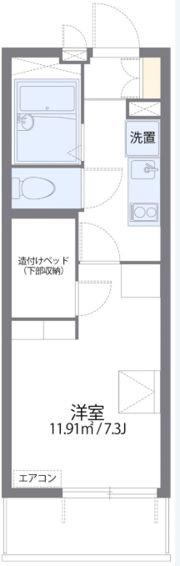 レオパレスシャルマン柴島の間取り画像