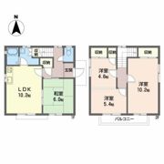 北斎院町 中野住宅の間取り画像