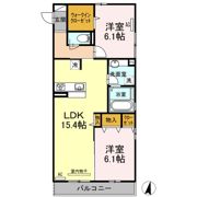 ドリーム A棟の間取り画像