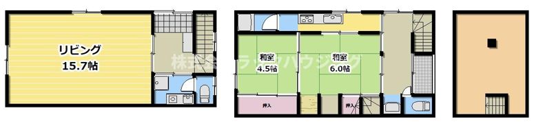 野江1丁目店舗付き戸建の間取り画像