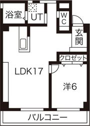 信和元町ハウスの間取り画像