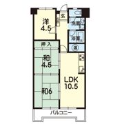 ﾊｳﾍﾞｽﾄ本荘 709号の間取り画像