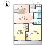 サニーハウス南Bの間取り画像