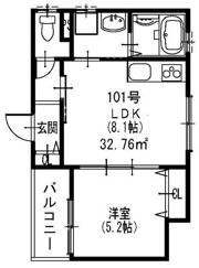 クリエオーレ福町IIの間取り画像
