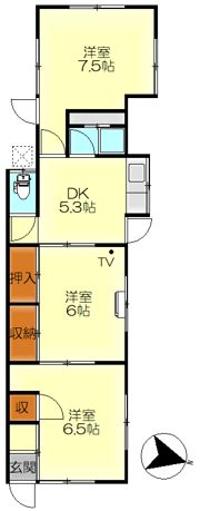 清水2丁目EHAP右の間取り画像