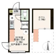 西荻北コーポKの間取り画像