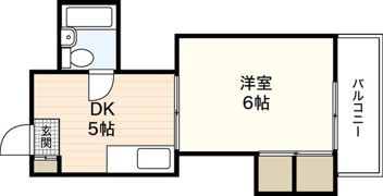 コーポ福島の間取り画像