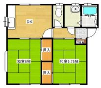 パルコ下陰の間取り画像