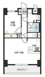 ベルンガーデン上本町の間取り画像