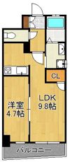 Erde三萩野の間取り画像