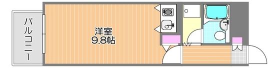 朝日プラザリバーサイド県庁前の間取り画像