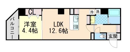 E-C’est bien灘の間取り画像