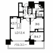 ローレルタワー堺筋本町の間取り画像