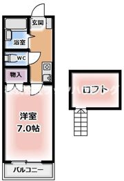 レオパレスさんわ大和田第5の間取り画像