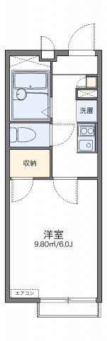レオパレスフローラの間取り画像