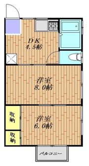 ステラシア横須賀田浦 202号室の間取り画像
