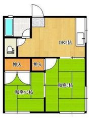 コーポ京良城の間取り画像