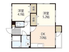 メゾンフレールの間取り画像