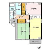 ブライダルハイツ戸出 Aの間取り画像