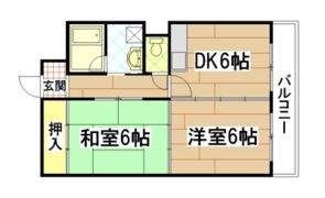 アーバンハイムⅡの間取り画像