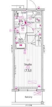 ガーラ・リバースクエア横濱南の間取り画像