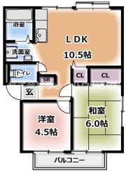 藤井ハイツの間取り画像