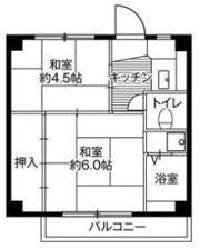ビレッジハウス不入斗4号棟の間取り画像