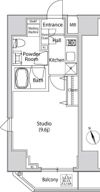 カーサスプレンディッド虎ノ門新橋の間取り画像