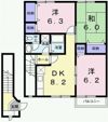 メープル焼山 Cの間取り画像