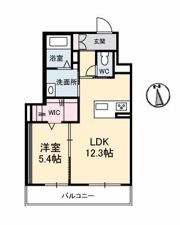 シャーメゾンステージ古川西 A棟の間取り画像