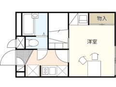 レオパレスひいらぎⅡの間取り画像