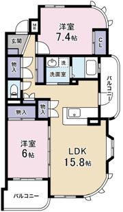 シャン・ド・フルールの間取り画像