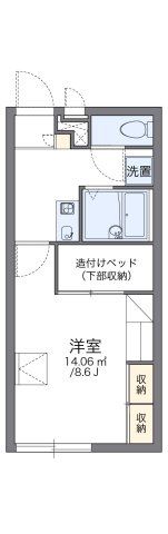レオパレス台場の間取り画像