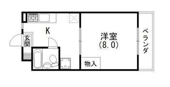 マンションシマノⅡの間取り画像