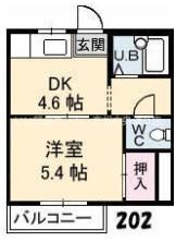 フレグランス宮脇の間取り画像