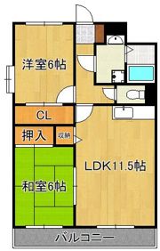 ハイネス穴生IIの間取り画像