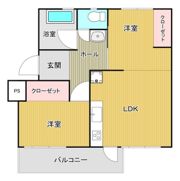 三枝木台団地9号棟の間取り画像