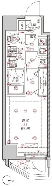 クレイシア板橋本町の間取り画像