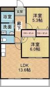 ヒバリハイツの間取り画像