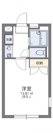 レオパレスTACHIBANAの間取り画像