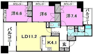 グランディア番町の間取り画像