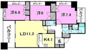 グランディア番町の間取り画像