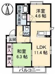 フラワーランド D棟の間取り画像