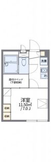 レオパレスウェルストンⅠの間取り画像