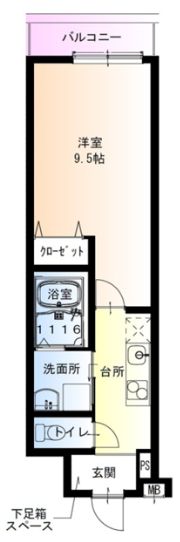 フジパレス新森古市の間取り画像