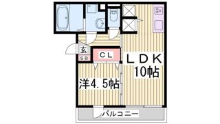 フラット松原の間取り画像